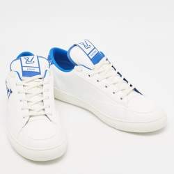 Louis Vuitton White Faux Leather Charlie Sneakers Size 46