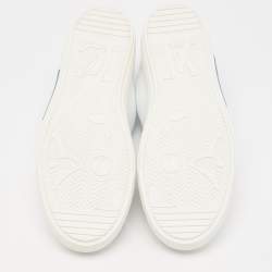 Louis Vuitton White Faux Leather Charlie Sneakers Size 46