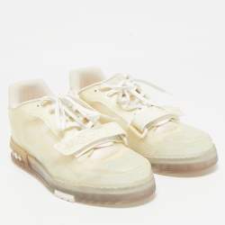 Louis Vuitton Transparent Monogram PVC LV Trainer Sneakers Size 43