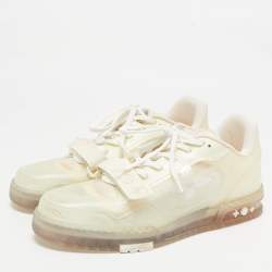 Louis Vuitton Transparent Monogram PVC LV Trainer Sneakers Size 43