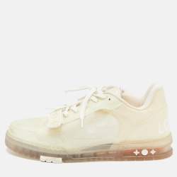 Louis Vuitton Transparent Monogram PVC LV Trainer Sneakers Size 43