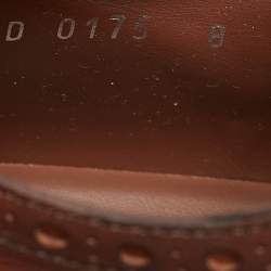 Louis Vuitton Brown Leather Lace Up Oxford Sneakers Size 42
