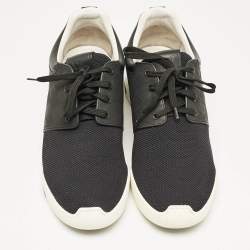 Louis Vuitton Black Damier Mesh and Leather Run Away Sneakers Size 42.5 