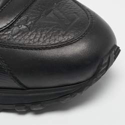 Louis Vuitton Black Leather Run Away Low Top Sneakers Size 42