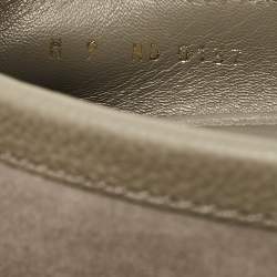 Louis Vuitton Grey Suede Hockenheim Loafers Size 43