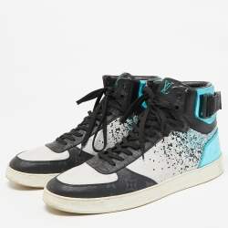 Louis Vuitton Multicolor Canvas and Leather Rivoli High Top Sneakers Size 43