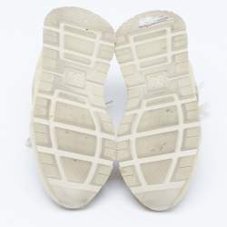 Louis Vuitton Beige Mesh and Suede Run Away Lace Up Sneakers Size 41.5