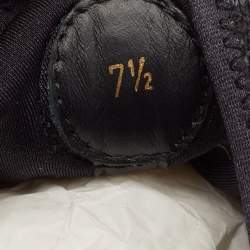 Louis Vuitton Black/Gold Suede And Leather Run Away Sneakers Size 41.5