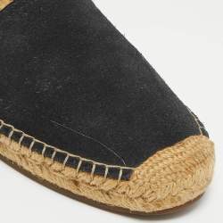 Louis Vuitton Navy Blue Suede Slip On Espadrille Flats Size 41.5