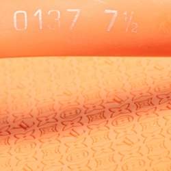 Louis Vuitton Orange Rubber Flip Flops Size 41.5