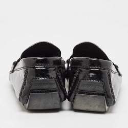 Louis Vuitton Black Patent Leather Monte Carlo Loafers Size 41.5
