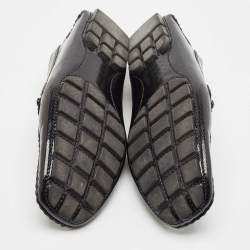 Louis Vuitton Black Patent Leather Monte Carlo Loafers Size 41.5