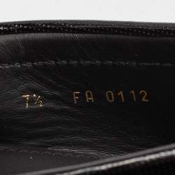 Louis Vuitton Black Patent Leather Monte Carlo Loafers Size 41.5