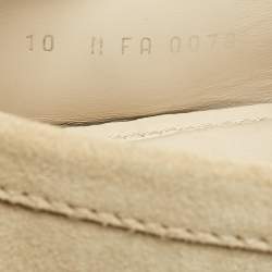 Louis Vuitton Beige Suede Monte Carlo Loafers Size 44
