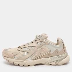 Louis Vuitton Multicolor Mesh and Suede Runner Tatic Sneakers Size 45