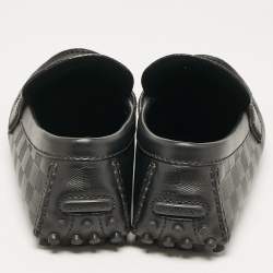 Louis Vuitton Black Damier Infini Leather Hockenheim Loafers Size 43.5