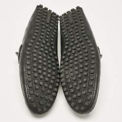Louis Vuitton Black Damier Infini Leather Hockenheim Loafers Size 43.5