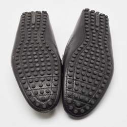 Louis Vuitton Black Leather Hockenheim Loafers Size 43