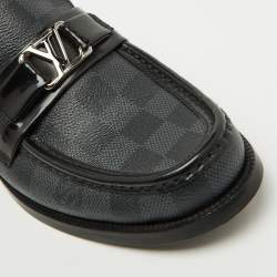 Louis Vuitton Damier Graphite Canvas and Leather Major Loafers Size 39