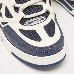 Louis Vuitton Navy Blue Mesh and Suede LV Skate Sneakers Size 41
