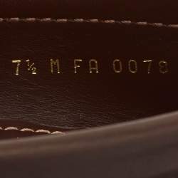 Louis Vuitton Brown Leather Monte Carlo Loafers Size 41.5