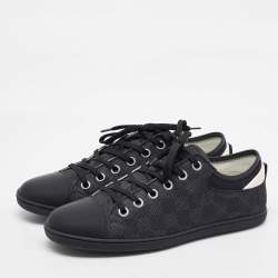 Louis Vuitton Damier Graphite Fabric and Leather Low Top Sneakers Size 40.5