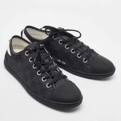Louis Vuitton Damier Graphite Fabric and Leather Low Top Sneakers Size 40.5