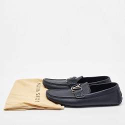 Louis Vuitton Black Leather Monte Carlo Loafers Size 41