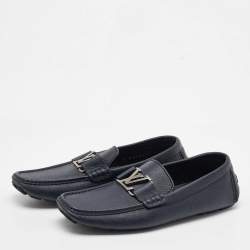 Louis Vuitton Black Leather Monte Carlo Loafers Size 41