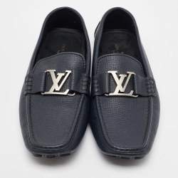 Louis Vuitton Black Leather Monte Carlo Loafers Size 41