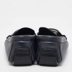 Louis Vuitton Black Leather Monte Carlo Loafers Size 41