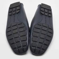 Louis Vuitton Black Leather Monte Carlo Loafers Size 41
