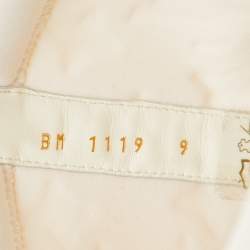 Louis Vuitton White Leather and Monogram Neoprene Calf Length Boots Size 43