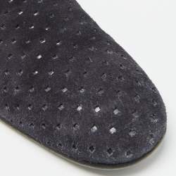 Louis Vuitton Navy Blue Suede Hockenheim Loafers Size 43.5