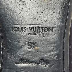 Louis Vuitton Navy Blue Suede Hockenheim Loafers Size 43.5