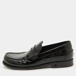 Louis Vuitton Black Damier Infini Leather Graduation Loafers Size 42
