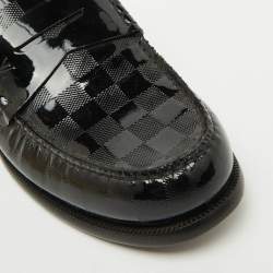 Louis Vuitton Black Damier Infini Leather Graduation Loafers Size 42