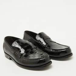 Louis Vuitton Black Damier Infini Leather Graduation Loafers Size 42