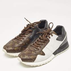 Louis Vuitton Brown/White Monogram Canvas Runaway Sneakers Size 42.5