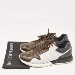 Louis Vuitton Brown/White Monogram Canvas Runaway Sneakers Size 42.5