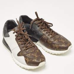 Louis Vuitton Brown/White Monogram Canvas Runaway Sneakers Size 42.5