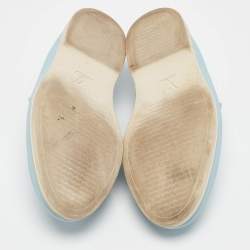 Louis Vuitton Blue Leather Estate Loafers Size 40