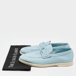 Louis Vuitton Blue Leather Estate Loafers Size 40