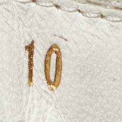 Pre Owned Louis Vuitton White/Green Leather and Denim LV Trainer Sneakers Size 44