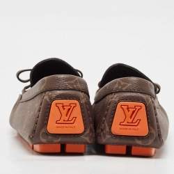 Louis Vuitton Brown Monogram Canvas Driver Loafers Size 40.5