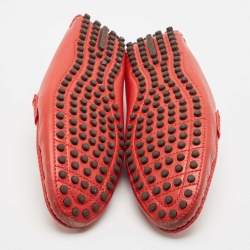 Louis Vuitton Red  Leather Hockeheim Loafers Size 42
