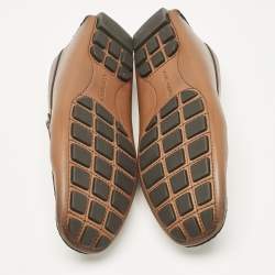 Louis Vuitton Brown Ombre Leather Monte Carlo Loafers Size 43