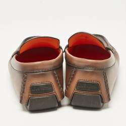 Louis Vuitton Brown Ombre Leather Monte Carlo Loafers Size 43
