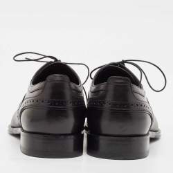 Louis Vuitton Black Leather Lace Up Derby Size 41