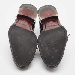 Louis Vuitton Black Leather Lace Up Derby Size 41